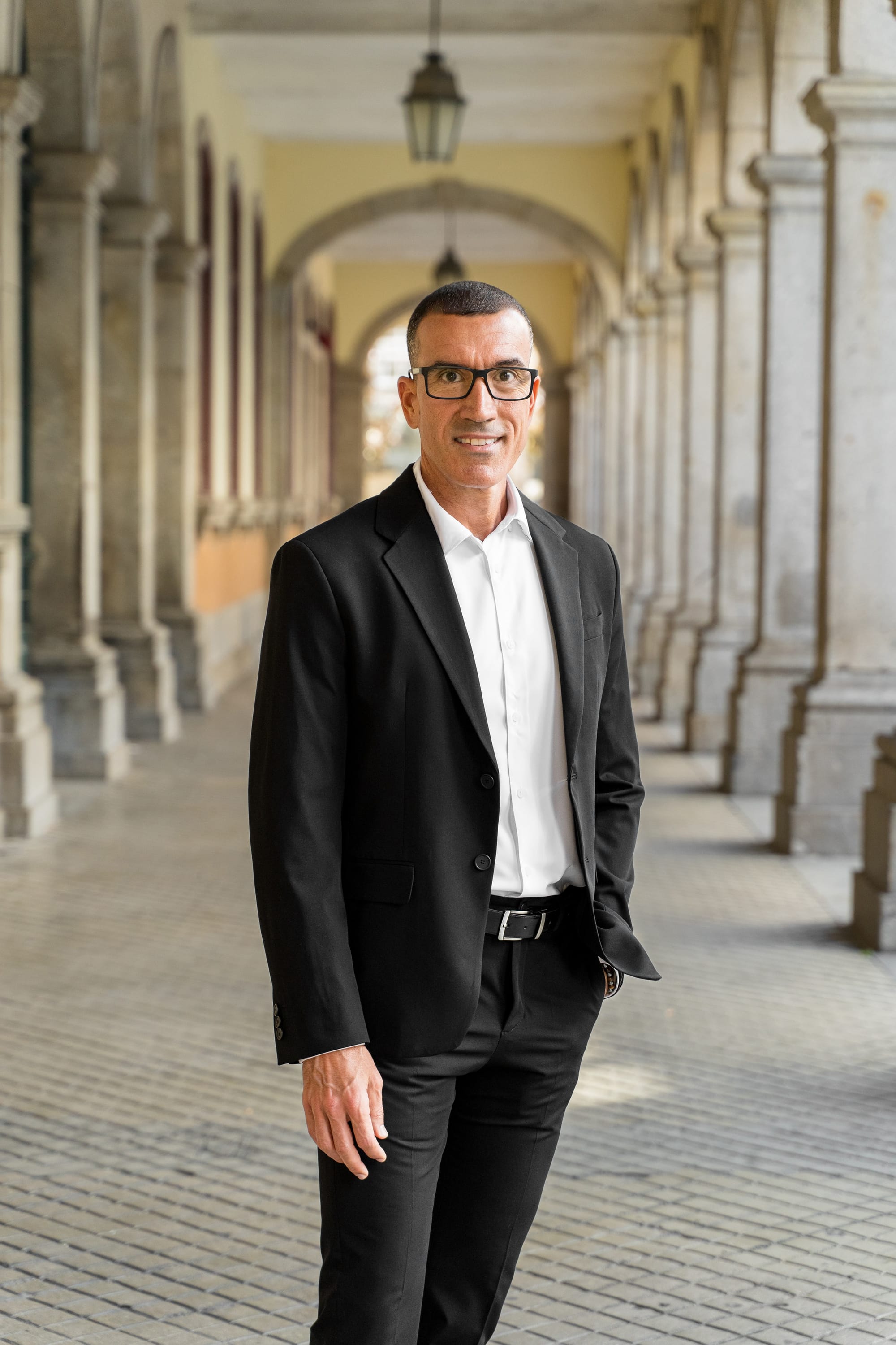 Modern Portuguese architecture and cityscape in northern Portugal