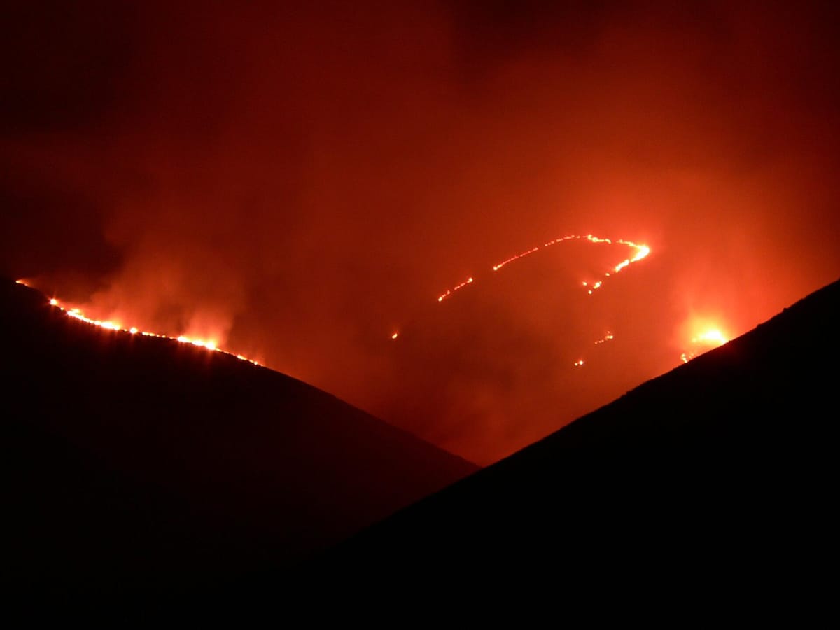 More Than 400 Firefighters Spent the Night on an Odemira Wildfire, While a Second Blaze Stranded 500 Rail Passengers on the Linha do Sul