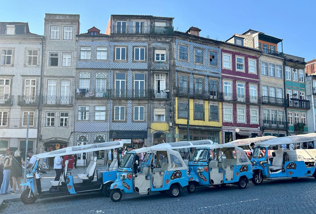 Porto Moves Its Tuk-Tuk Stops Out of the Ribeira and Clérigos, and Tests an App to Ration Access to the Old Town