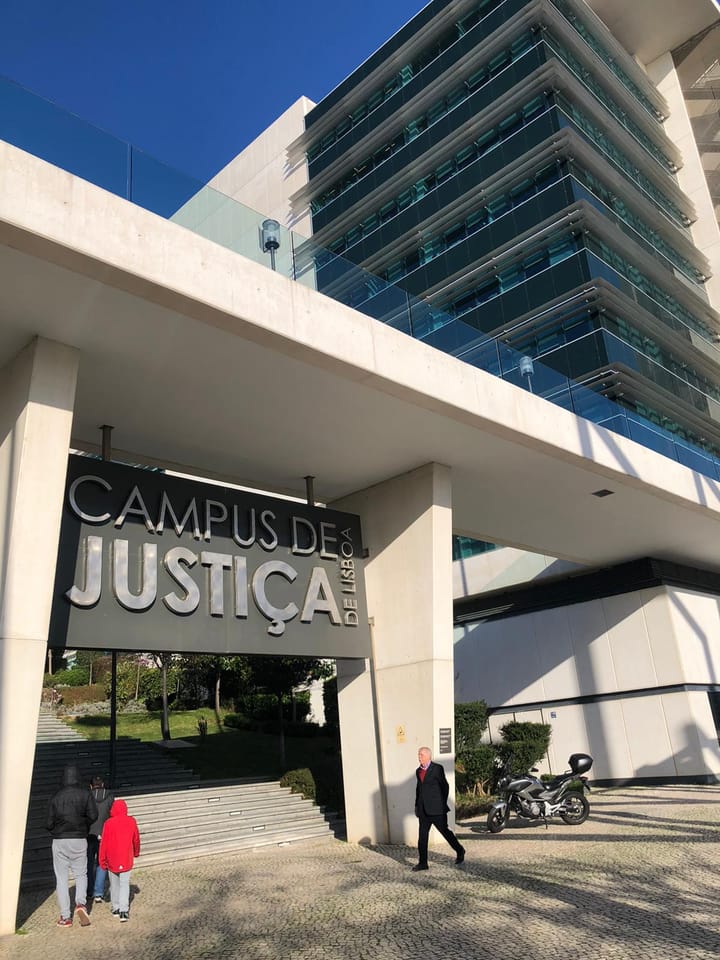 The Campus de Justica de Lisboa courthouse complex in Parque das Nacoes, Lisbon, Portugal