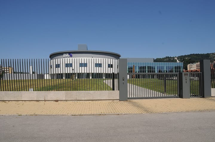 The circular building of the International Iberian Nanotechnology Laboratory in Braga, a Portuguese research institution