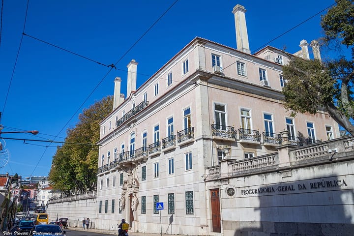 The Palacio Palmela in Lisbon, seat of Portugal's Procuradoria-Geral da Republica (Prosecutor General's Office)