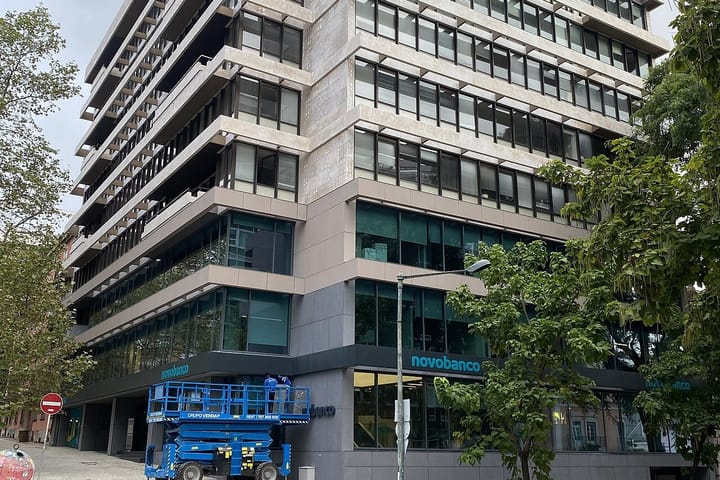 The novobanco head office building in Lisbon